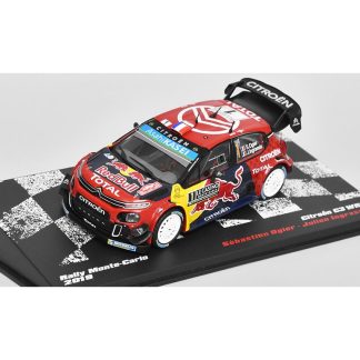 Citroen C3 WRC Rallye Monte Carlo 2019 1:43 - Rallye automobily časopis s modelem #6 Citroen C3 WRC Rally Monte Carlo 2019 - kovový model auta