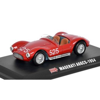 Maserati A6GCS #525 1954 1:43 - 1000 Miglia - Hachette časopis s modelem Maserati A6GCS No.525 1954 - kovový model auta