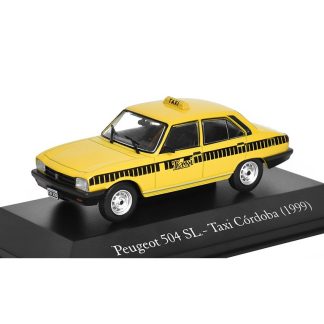 Peugeot 504 SL Taxi Cordoba 1999 1:43 - časopis s modelem Peugeot 504SL - Taxi Cordoba 1999 - kovový model auta