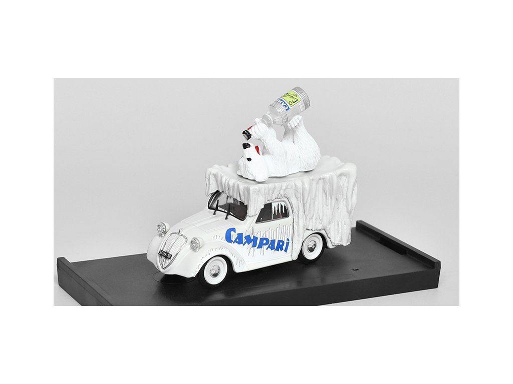Fiat 500B Furgone Campari 1946 1:43 - Brumm Fiat 500 B Dodávka Campari 1946 - kovový model auta