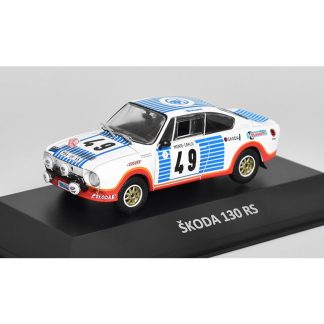 Škoda 130 RS 1977 1:43 - Kaleidoskop slavných vozů časopis s modelem #35 Škoda 130RS DeAgostini - kovový model auta