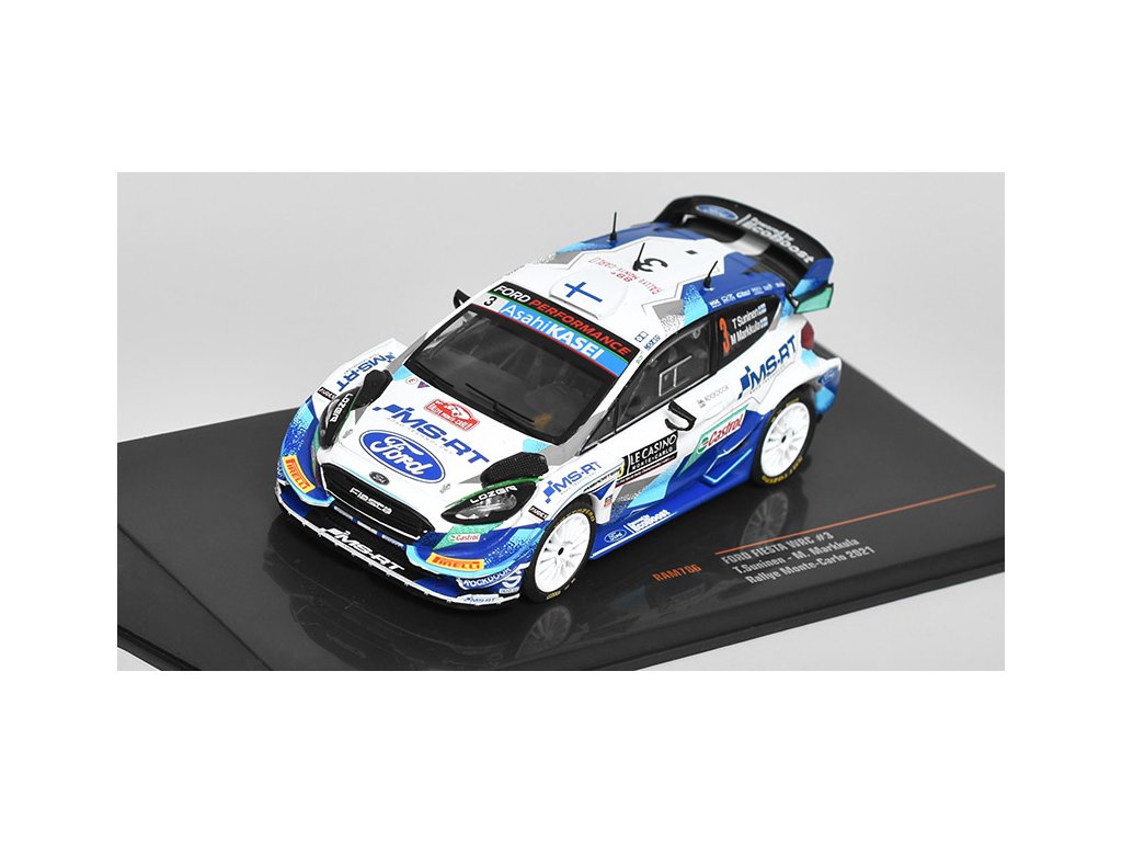 Ford Fiesta WRC #3 Rallye Monte-Carlo 2021 1:43 - IXO Models Ford Fiesta WRC No.3 Rallye Monte-Carlo 2021 - kovový model