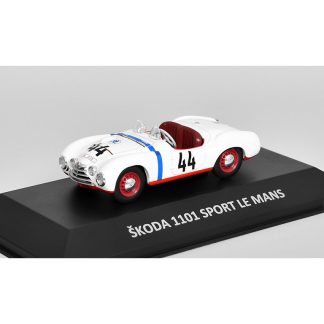 Škoda 1101 Sport Le Mans 1:43 - Kaleidoskop slavných vozů časopis s modelem #37 Škoda 1101 Sport Le Mans 1950 - kovový model auta