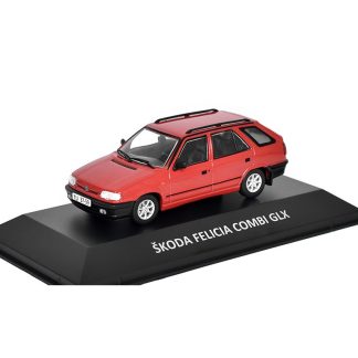 Škoda Felicia Combi GLX 1:43 - Kaleidoskop slavných vozů časopis s modelem #38 Škoda Felicia Combi GLX 1995 - DeAgostini - kovový model auta
