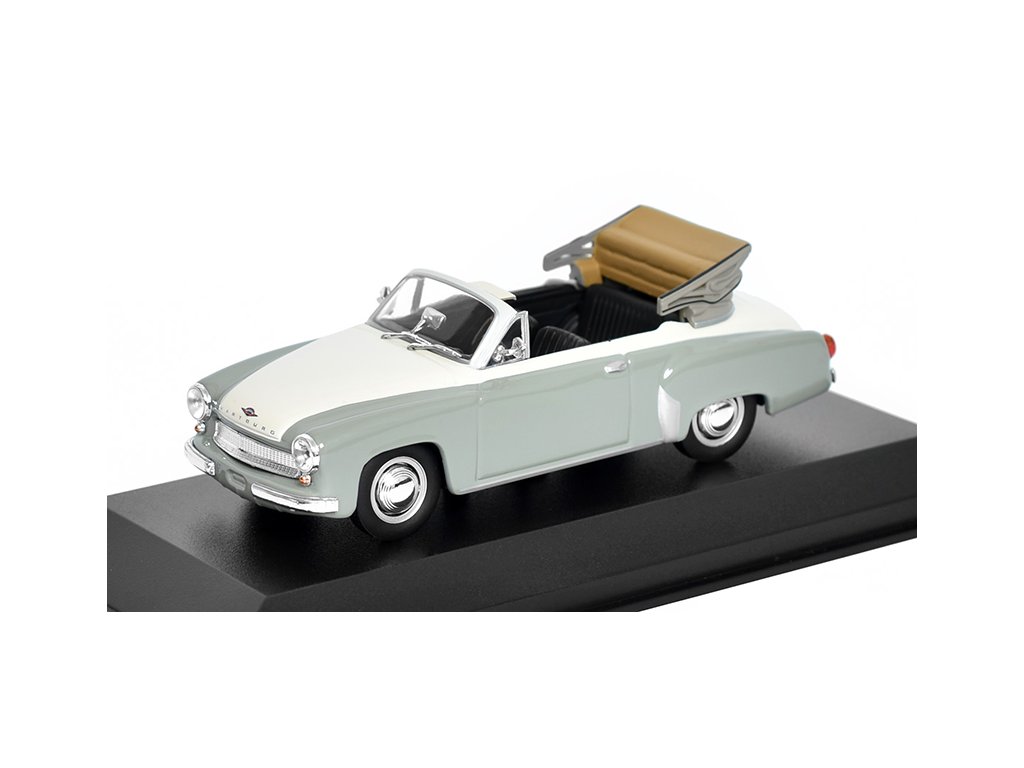 Wartburg 311 Cabriolet 1958 1:43 - MAXICHAMPS Wartburg A311 Cabriolet 1958 - kovový model auta
