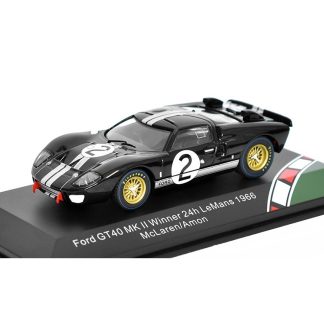 Ford GT40 MK II #2 Winner 24h LeMans 1966 McLaren/Amon 1:43 - CMR Ford GT40 MK II #2 Winner 24h LeMans 1966 - kovový model auta