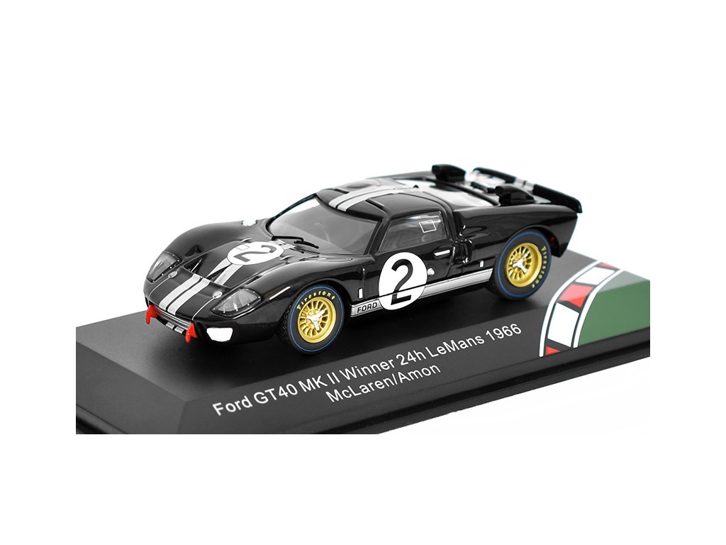 Ford GT40 MK II #2 Winner 24h LeMans 1966 McLaren/Amon 1:43 - CMR Ford GT40 MK II #2 Winner 24h LeMans 1966 - kovový model auta