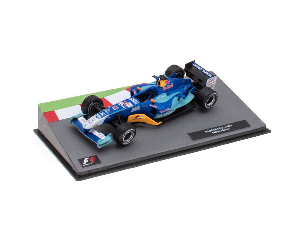 Sauber C23 2004 Filipe Massa 1:43 - Formula 1 Cars časopis s modelem Sauber C-23 2004 Filipe Massa - kovový model auta