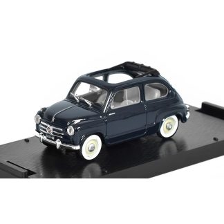 FIAT 600 1a serie Open 1956 1:43 - Brumm FIAT 600 I serie 1956 - kovový model auta