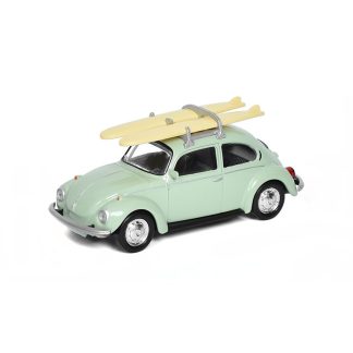 Volkswagen Beetle Coccinelle 1973 se surfovacími prkny 1:43 - Norev VW Beetle Coccinelle 1973 - kovový model auta