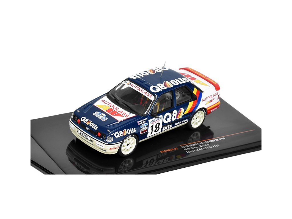 Ford Sierra RS Cosworth #18 Lombard RAC Rally 1991 Wilson/Grist 1:43 -IXO Models Ford Sierra RS Cosworth No.18 Lombard RAC Rally 1991 - kovový model auta