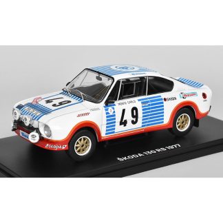 Škoda 130 RS 1977 1:24 - Hachette časopis Samochody PRL s modelem #69 Škoda 130-RS 1977 - kovový model auta