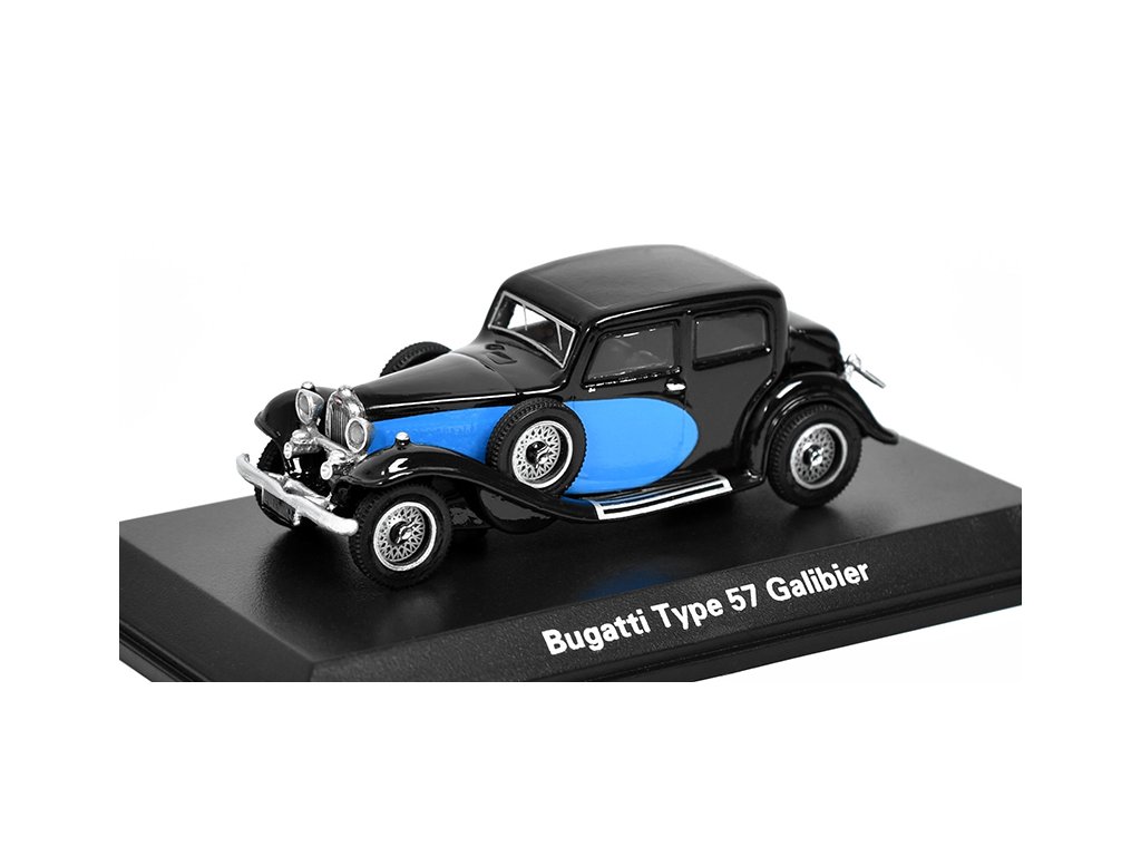 Bugatti typ 57 Galibier 1934 černá 1:87 - BoS-Models Bugatti typ-57 Galibier 1934 - model auta