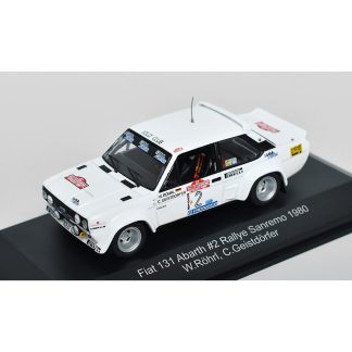 Fiat 131 Abarth #2 Rallye Sanremo 1980 Rohrl/Geistdorfer 1:43 - CMR Fiat 131 Abarth No.2 Rallye Sanremo 1980 - kovový model auta