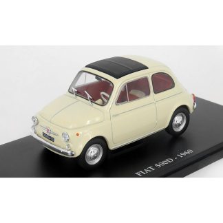 FIAT 500D 1960 1:24 - časopis s modelem FIAT 500 D 1960 - kovový model auta