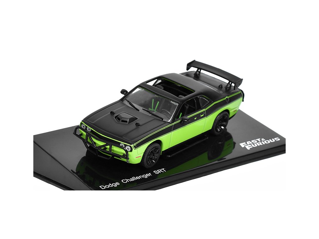 Dodge Challenger SRT Fast & Furious - 1:43 DeAgostini časopis s modelem Dodge Challenger SRT Rychle a Zběsile - kovový model auta
