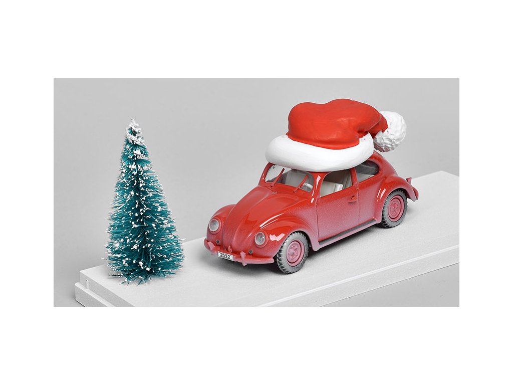 Volkswagen Beetle Christmas 2022 1:43 - Rio Models VW Maggiolino Vánoce 2022 - kovový model auta