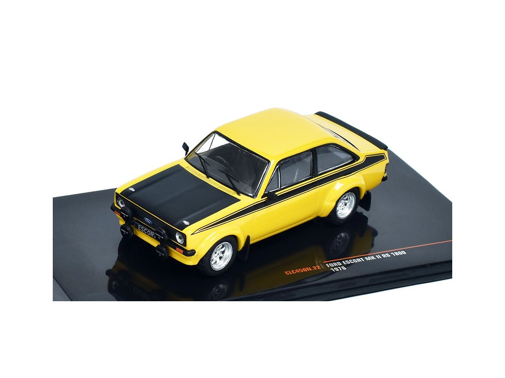 Ford Escort MK II RS 1800 1976 1:43 - IXO Models Ford Escort MK II RS 1800 - kovový model auta