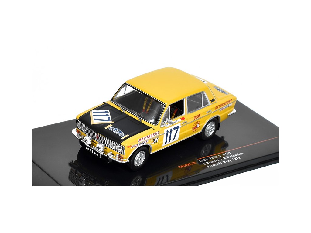 Lada 1500 VAZ-2103 #117 VAZ-2103 Acropolis Rally 1976 Brundza / Girdauskas 1:43 - IXO Models Lada 2103 VAZ 1500S No.117 Acropolis Rally 1976 Brundza/Girdauskas - kovový model auta