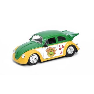 Volkswagen Beetle 1959 s figurkou Michelangelo 1:24 - Jada Toys VW Beetle 1959 s figurkou Michelangelo 1/24 - sběratelské autíčko