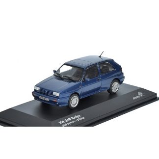 Volkswagen Golf Rallye 1989 G60 Syncro modrá 1:43 - Solido VW Golf Rallye G60 Syncro 1989 - kovový model auta