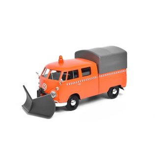 Volkswagen Type 2 T1 Sněžný pluh 1:24 - MOTORMAX VW T1 Type 2 Sněžný pluh - kovový model auta