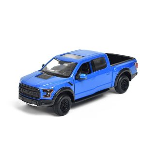 Ford F-150 Raptor Pick-up 2017 1:27 sv. modrá metalíza - MOTORMAX Ford F 150 Raptor Pick-up 2017 - kovový model auta