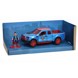 Ford F-150 Raptor 2017 s figurkou Supermana 1:32 - Jada Toys Ford F 150 Raptor 2017 s kovovou figurkou Superman 1/32