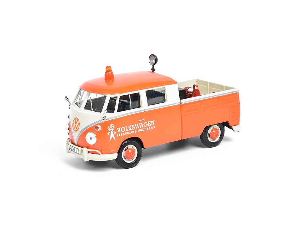 Volkswagen T1 Type 2 Pick-up s přívěsem-cisternou 1:24 - MOTORMAX VW Type 2 T1 Pick-up + cisterna - kovový model auta