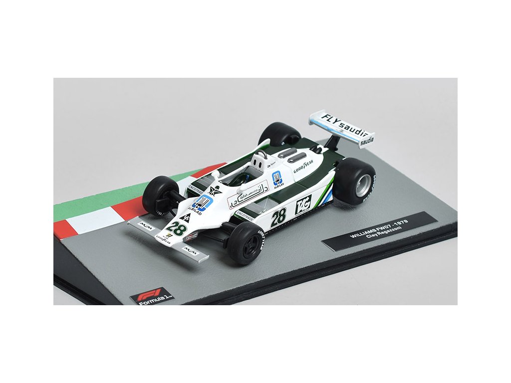Williams FW07 #28 1979 Clay Regazzoni - 1:43 Formula 1 Cars časopis s modelem Williams FW 07 No.28 1979 Clay Regazzoni - kovový model auta