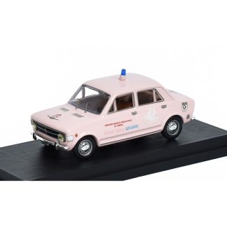 Fiat 128 4 porte Dětská Lékařská Služba 1971 1:43 - Rio Models Fiat 128 4 doors Servizo Medico Pediatrico Crose Rosa Celeste 1971 - model auta