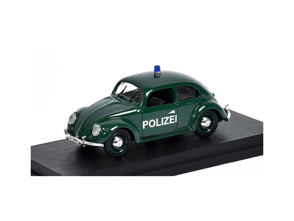 Volkswagen Beetle 1200 Policie 1953 1:43 - Rio Models VW Beetle Polizei 1200 Polizei 1953 - kovový model auta