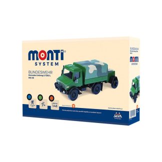 Mercedes Unimog U 1300 L Bundeswehr - stavebnice 1:48 - Monti System Mercedes-Benz Unimog U1300L Bundeswehr - Model KIT