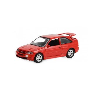 Ford Escort RS Cosworth 1995 červená 1:64 - GreenLight Ford Escort RS Cosworth 1995 - kovový model 1/64