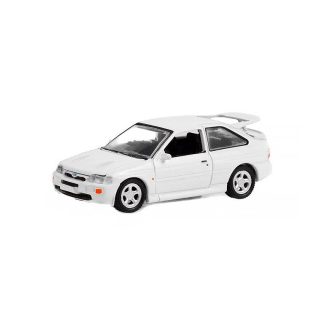 Ford Escort RS Cosworth 1995 bílá 1:64 - GreenLight Ford Escort RS Cosworth 1995 - kovový model 1/64