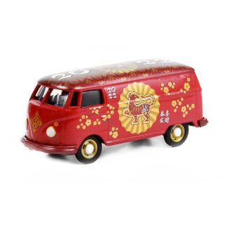 Volkswagen Type 2 Panel Van 2022 Year of the tiger 1:64 - GreenLight VW T2 Panel Van - kovový model 1/64