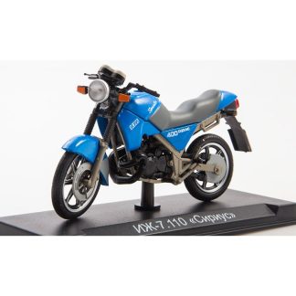 IŽ-7.110 Sirius 1:24 - MODIMIO Collections Naše Motocykly časopis s modelem #26 IZH 7.110 Sirius motorka - model motorky