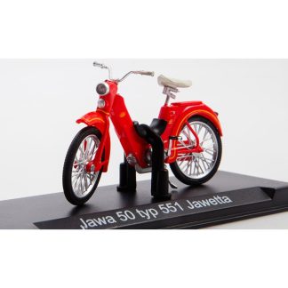 JAWA 50 typ 551 Jawetta 1:24 - MODIMIO Naše Motocykly časopis s modelem #28 JAWA 50 typ 551 Jawetta motorka - model motorky
