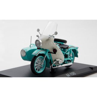 M-100 1:24 - MODIMIO Naše Motocykly časopis s modelem Speciální vydání #2 M 100 policejní motorka - model motorky