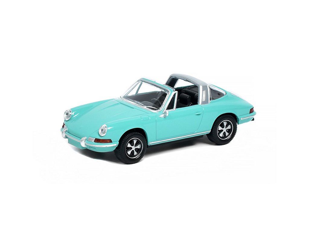 Porsche 911 Targa Spider 1969 tyrkysová 1:43 - Norev Porsche 911 Targa Spider 1969 1/43 - kovová model auto