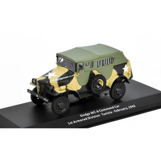 Dodge WC-6 Command Car 1:43 - časopis Samochody Wojskowe s modelem #38 Dodge WC 6 Command Car 1943 - kovový model auta