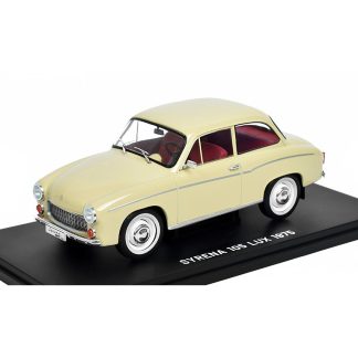 Syrena 105 LUX 1975 1:24 - Hachette časopis Samochody PRL s modelem #76 Syrena 105 LUX 1975 - kovový model auta