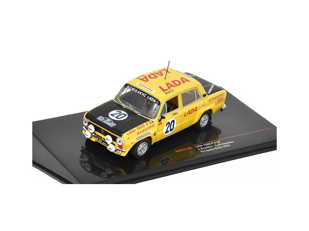 Lada 1600 R #20 VAZ-2101 Acropolis Rally 1978 Brundza / Girdauskas 1:43 - IXO Models Lada 2106 VAZ 1600R No.20 Acropolis Rally 1978 Brundza/Girdauskas - kovový model auta