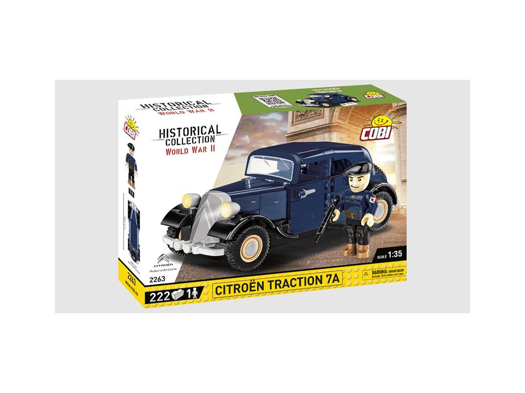 Citroen Traction 7A - stavebnice 1:35 - COBI Francouzské civilní vozidlo Citroen Traction 7 A - Model KIT