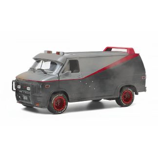 GMC Vandura Cargo G. Series Van A-Team Zvětralá verze 1983 1:24 - GreenLight GMC Vandura Cargo G.Series Van The A Team 1983 Dirty Version 1/24 - kovový model auta