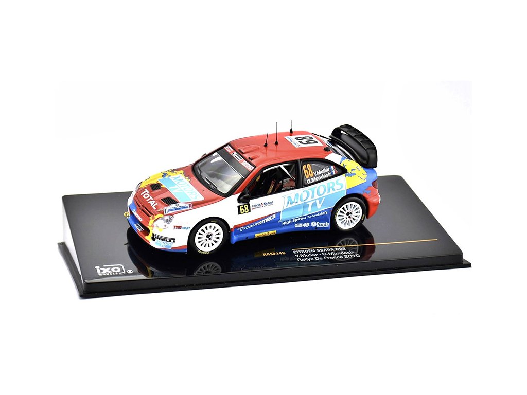 Citroen Xsara #68 Rallye De France 2010 1:43 - IXO Models Citroen Xsara No.68 Rallye De France 2010 Muller / Mondesir - kovový model