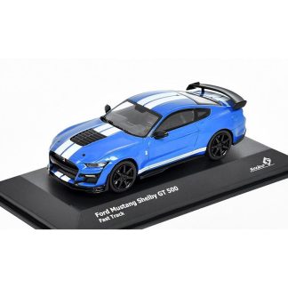 Ford Mustang Shelby GT 500 modrý - 1:43 Solido Mustang Shelby GT500 - kovový model auta