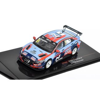 Hyundai Elantra N TCR #8 WTCR 2021 L. Engstler 1:43 - IXO Models Hyundai Elantra-N TCR N.8 WTCR Germany L.Engstler - kovový model