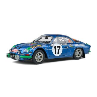 Renault Alpine A110 1600S #17 Rallye de Monte Carlo 1972 1:18 - Solido Renault Alpine A 110 1600 S No.17 Rallye de Montecarlo 1972 - kovový model auta