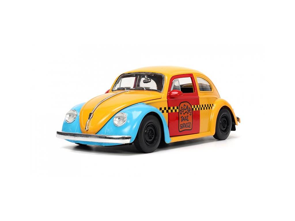 Volkswagen Beetle 1959 s figurkou Oscar the Grouch 1:24 - Jada Toys VW Beetle 1959 a Oscar the Grouch 1/24 - sběratelské autíčko